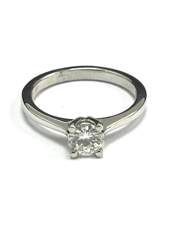 18ct White Gold 0.50cts Single Stone Diamond Ring