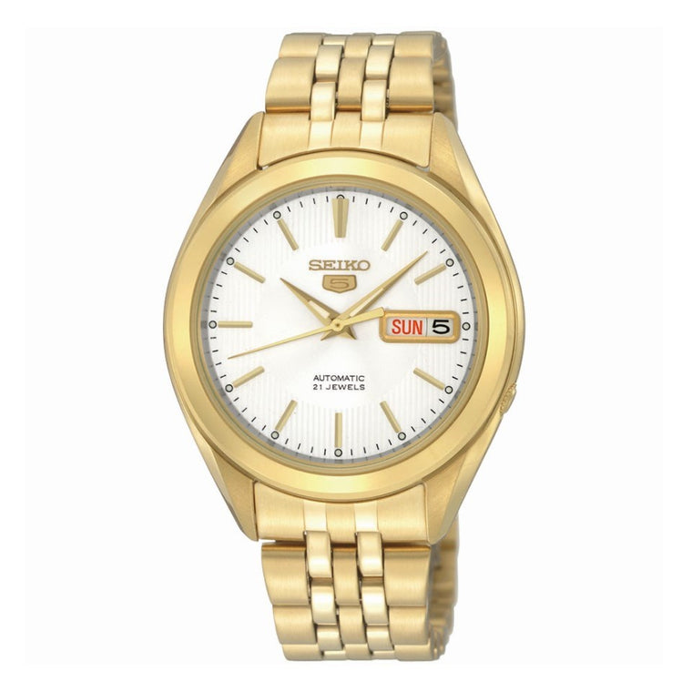 Seiko 5 Sports Gold Plated Automatic Bracelet Watch