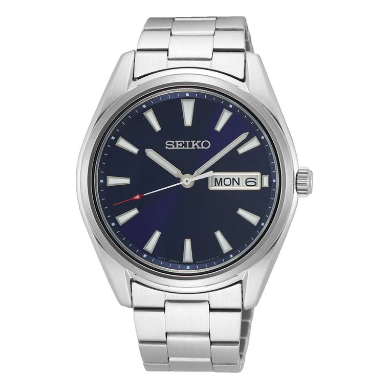 Seiko Gents Brushed Stainless Steel Bracelet Watch
