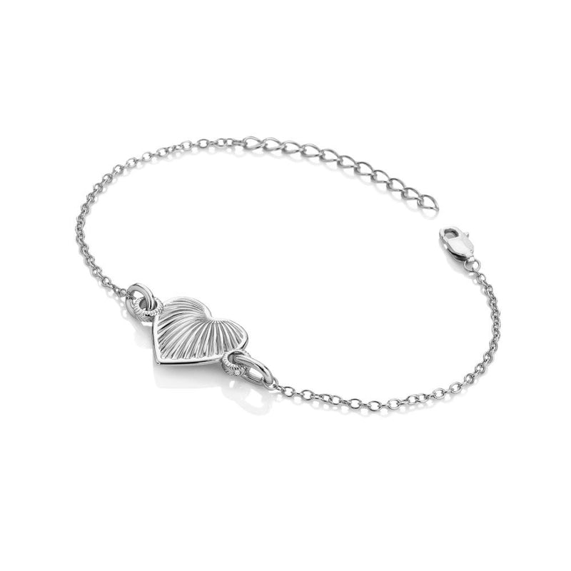 Hot Diamonds Essence Heart Bracelet - Silver