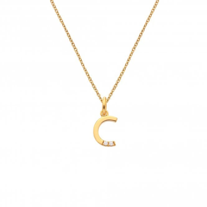 Hot Diamonds Letter C Pendant YGP