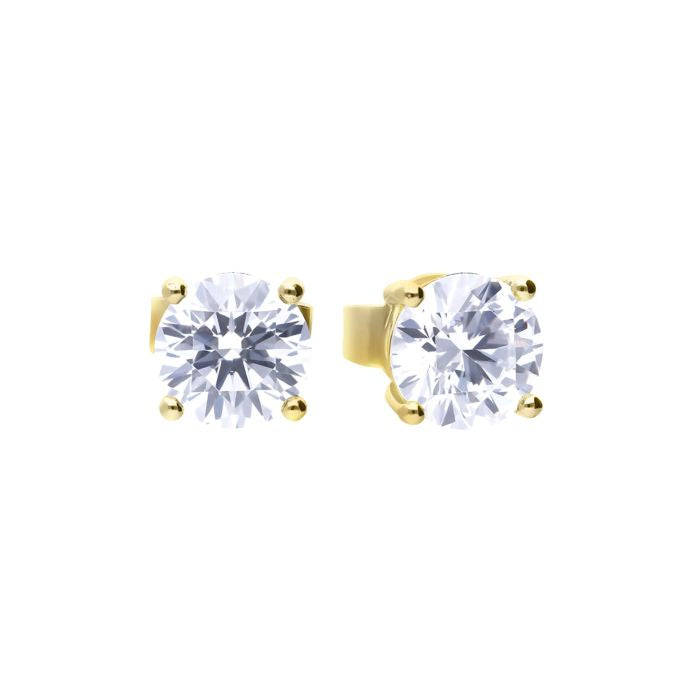 Diamonfire Four Claw 2.00cts Carat Stud Earrings