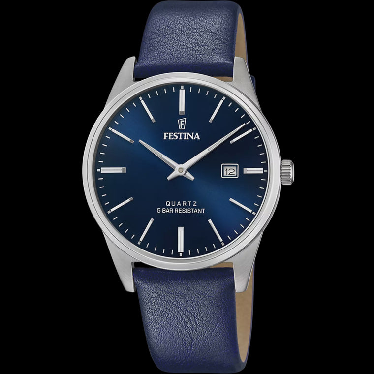Festina Stainless Steel Mens Watch with Leather Strap