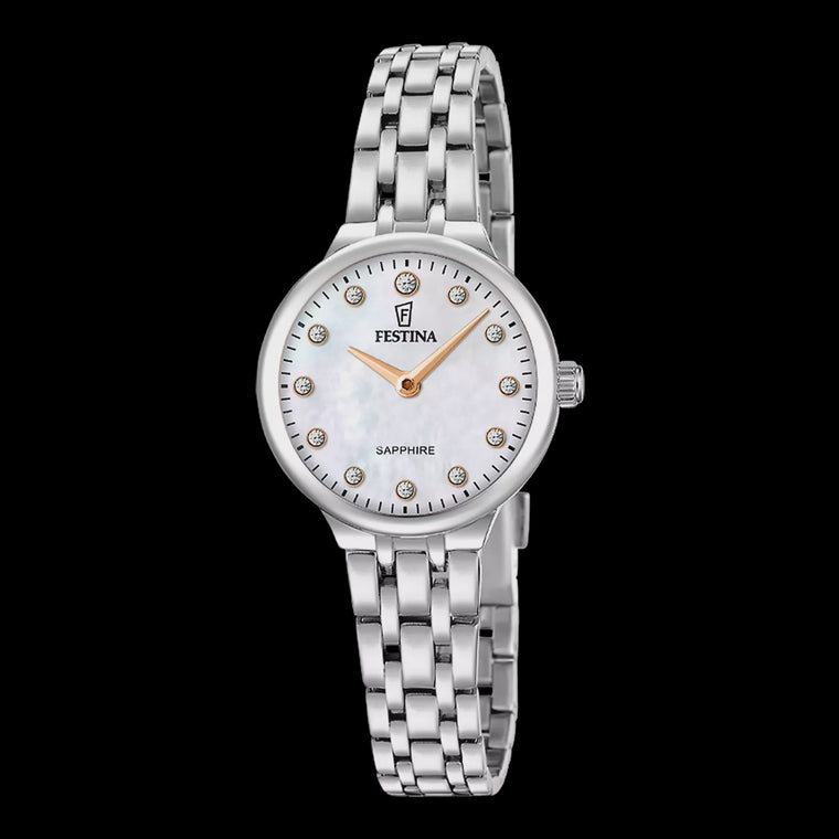 Festina Women's Nacre Mademoiselle Steel Watch