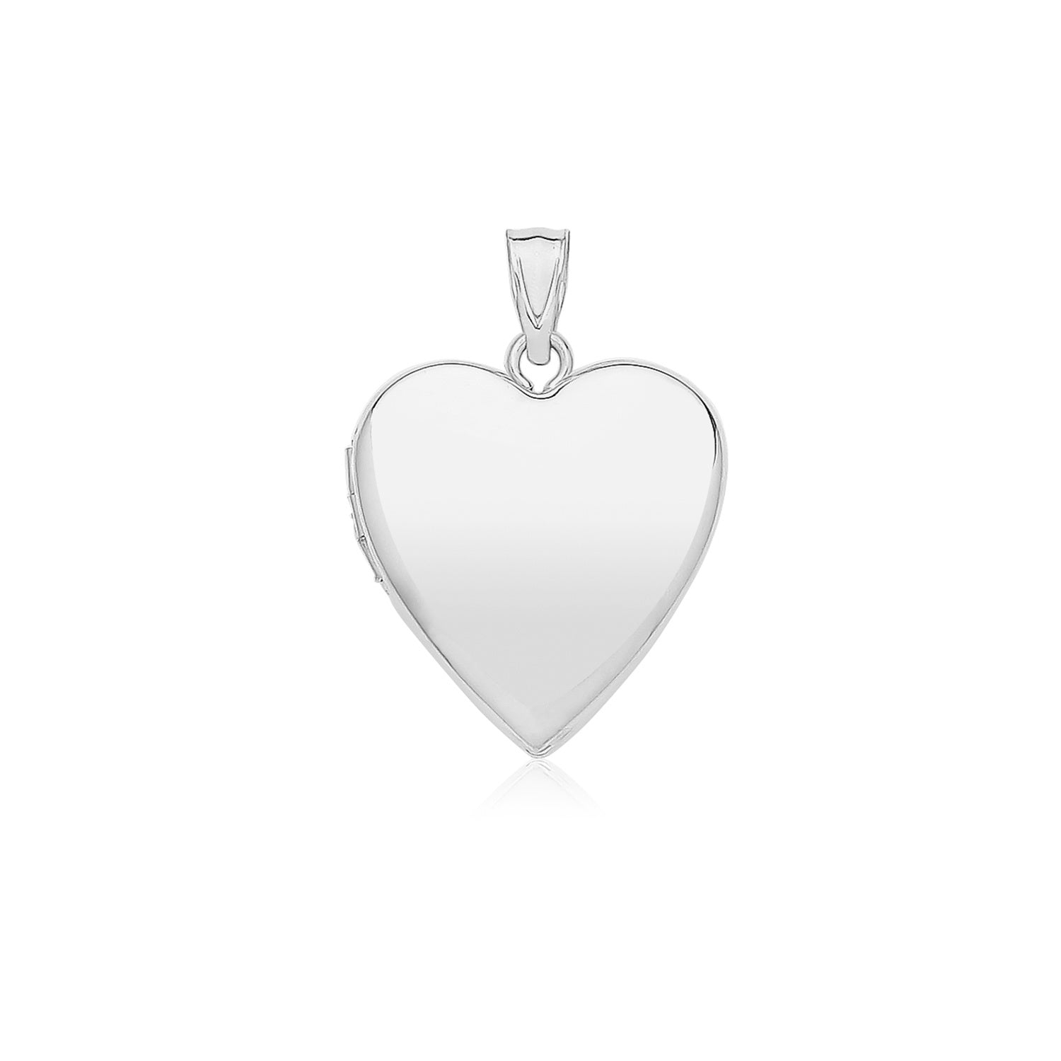 Silver Plain Locket - Medium