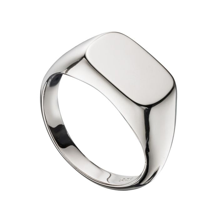 Fred Bennett Plain Silver Signet Ring