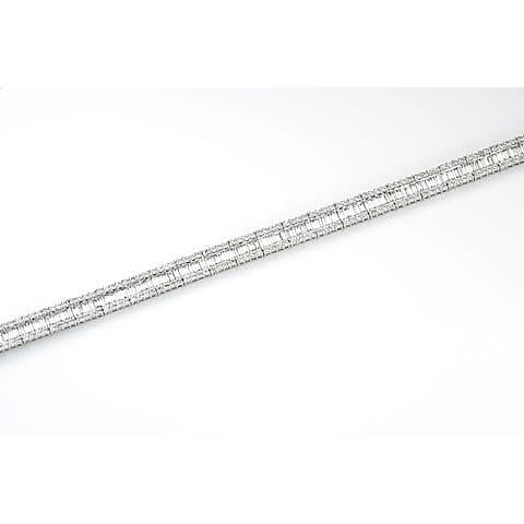 18ct white gold baguette & brilliant cut diamond bracelet bag4.71/brill2.82cts - Robert Openshaw Fine Jewellery