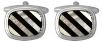 MOTHER OF PESRL & ONYX CUFFLINKS 902004