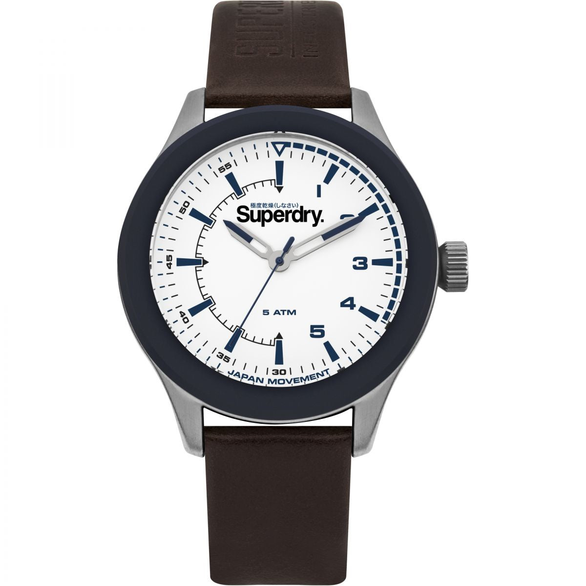 Superdry Rebel Challenger Brown Leather Watch SYG231BR - Robert Openshaw Fine Jewellery
