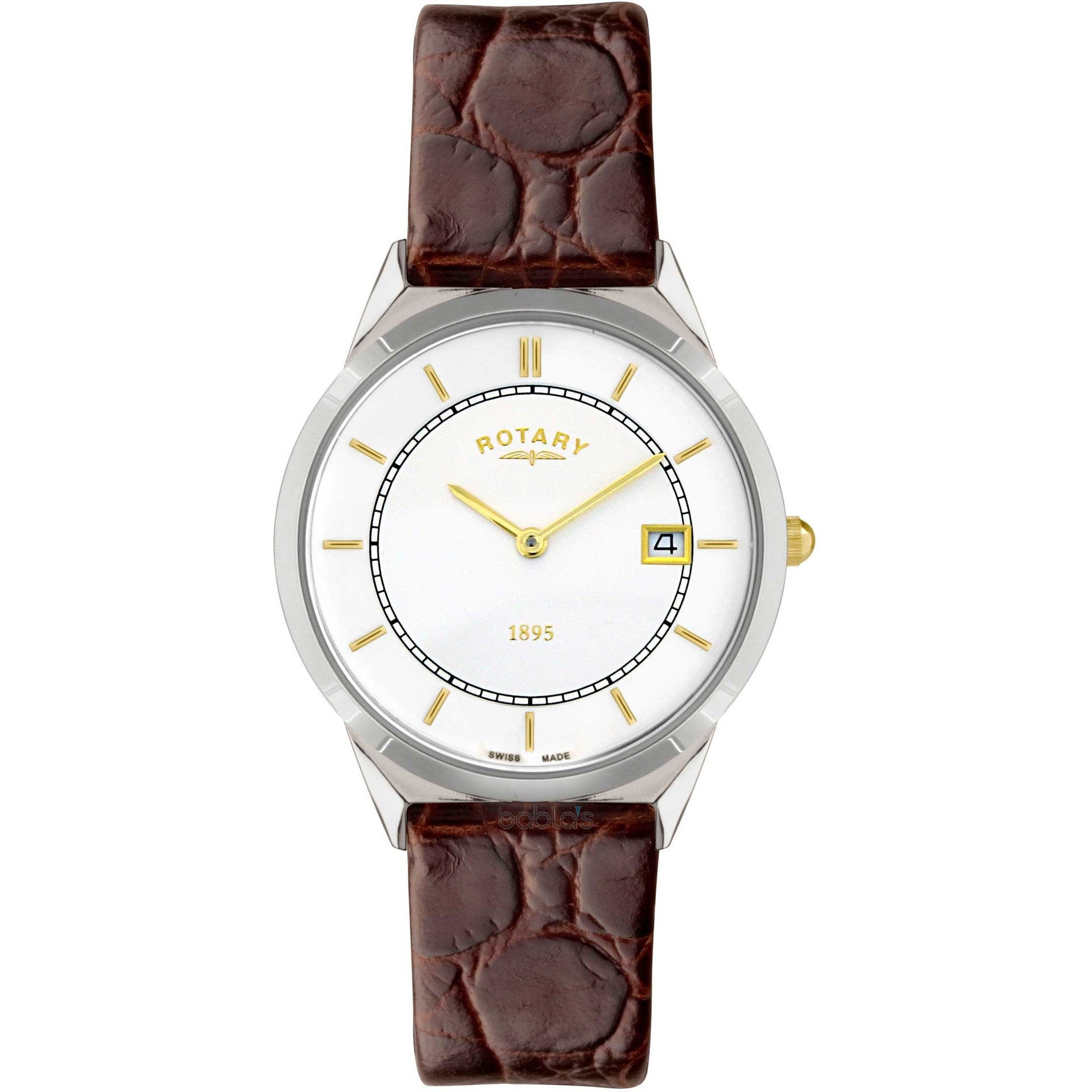 ROTARY GETS BROWN LEATHER STRAP GS08000/02 - Robert Openshaw Fine Jewellery