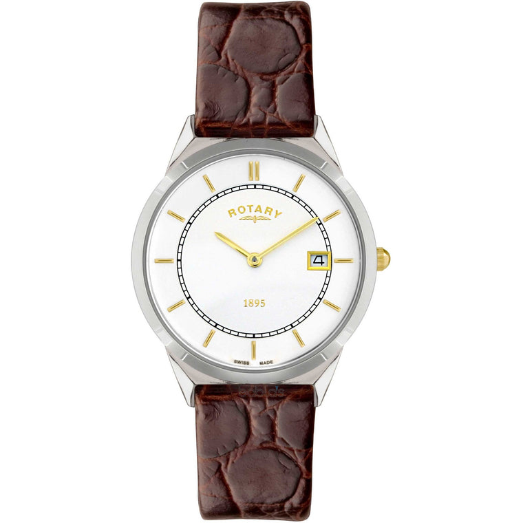 ROTARY GETS BROWN LEATHER STRAP GS08000/02