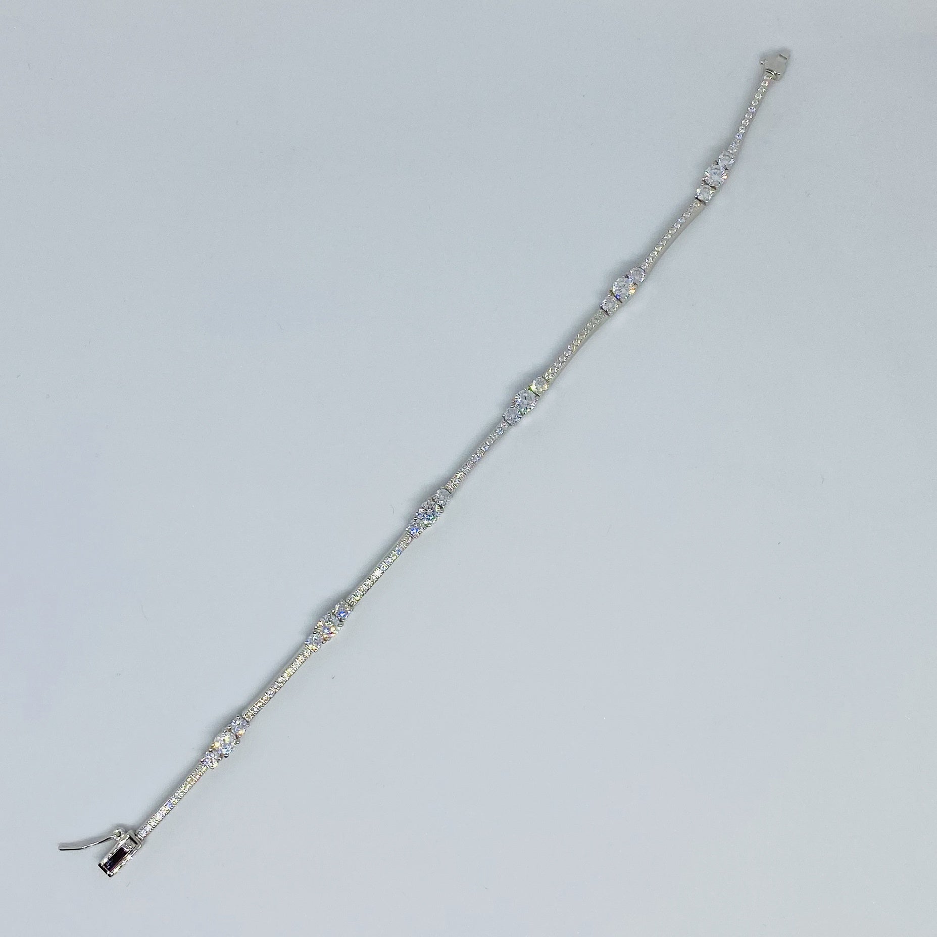 925 Silver & CZ Bracelet 23414