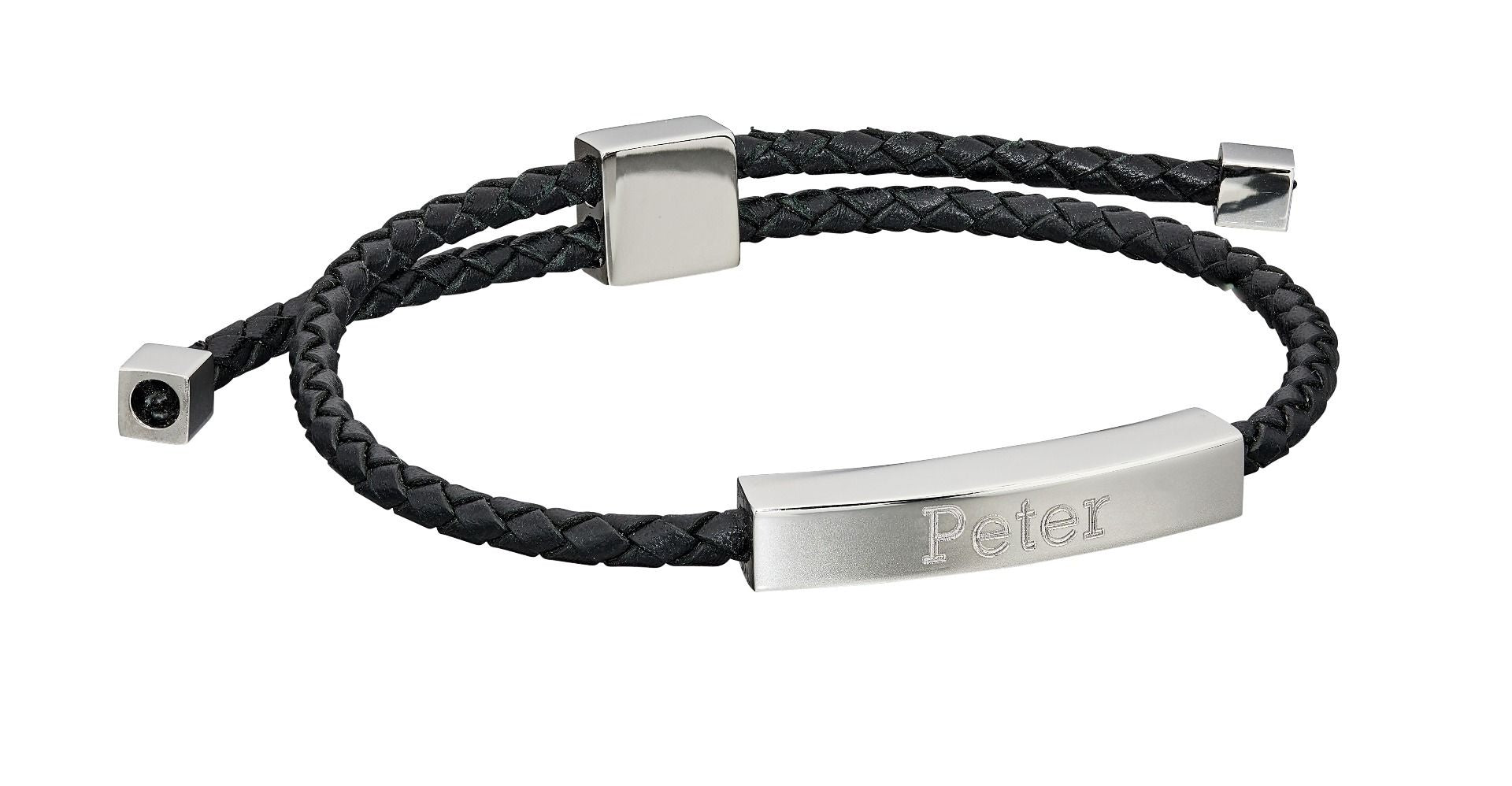 Fred Bennett  'Engraveable' Leather Bracelet B5200