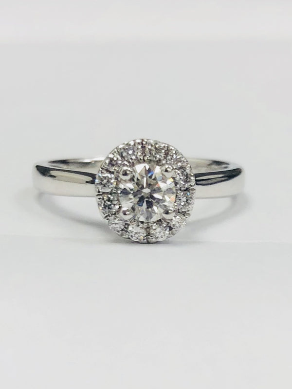 Platinum Diamond Cluster Ring - RHODES1 - Robert Openshaw Fine Jewellery