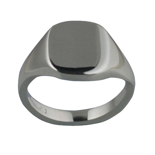 925 Silver Plain Square Signet Ring H98S00