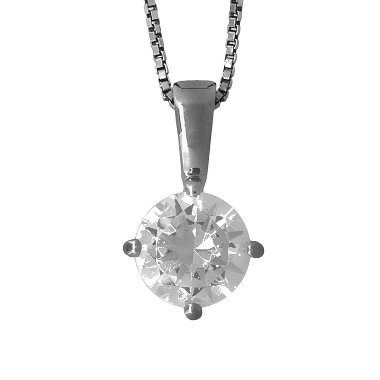 Jools Silver CZ Necklace KPN005