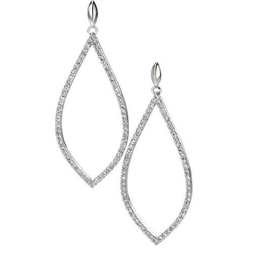 FIORELLI SILVER CZ PAVE EARRINGS E4860C