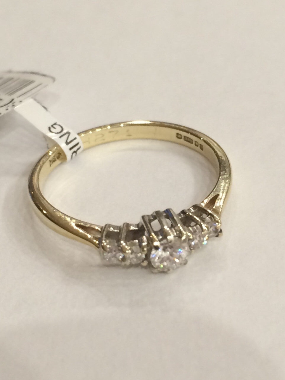 9CT YG 5 STONE 0.22cts DIAMOND RING ASQUITH - Robert Openshaw Fine Jewellery