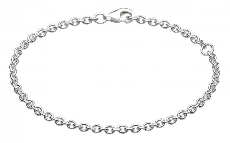 SILVER CLIP ON CHARM CHAIN BRACELET 79102HP007