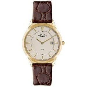 ROTARY GENTS LEATHER STRAP WATCH GS08002/03