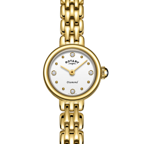 Rotary Ladies Diamond Set Gold PVD Balmoral LB05153/02/D