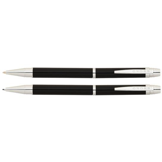 CROSS HELIOS BLACK BALL PEN & PENCIL SET AT0221G-9
