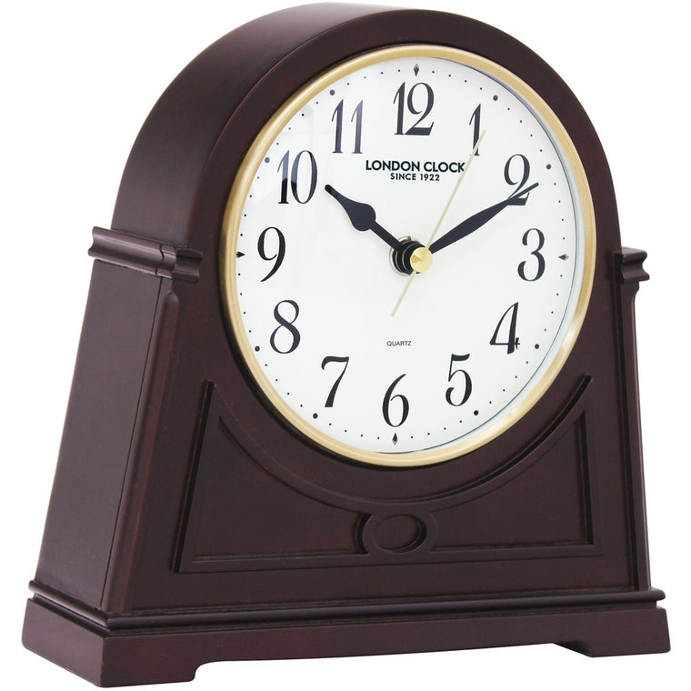 LONDON CLOCK CO DARK WOOD MANTLE CLOCK 03089
