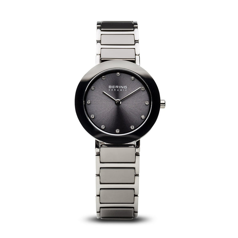 Bering Womens CeramicPolished Silver Watch 11429-783