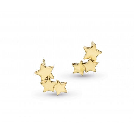 Kit Heath Stargazer Galaxy Gold Plate Stud Earrings 30212GD