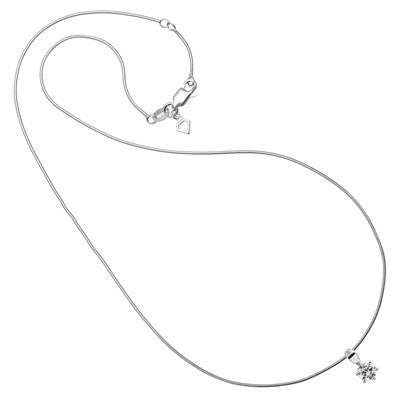 Diamonfire Silver CZ 6 Claw Pendant 65-1005-1-082 - Robert Openshaw Fine Jewellery