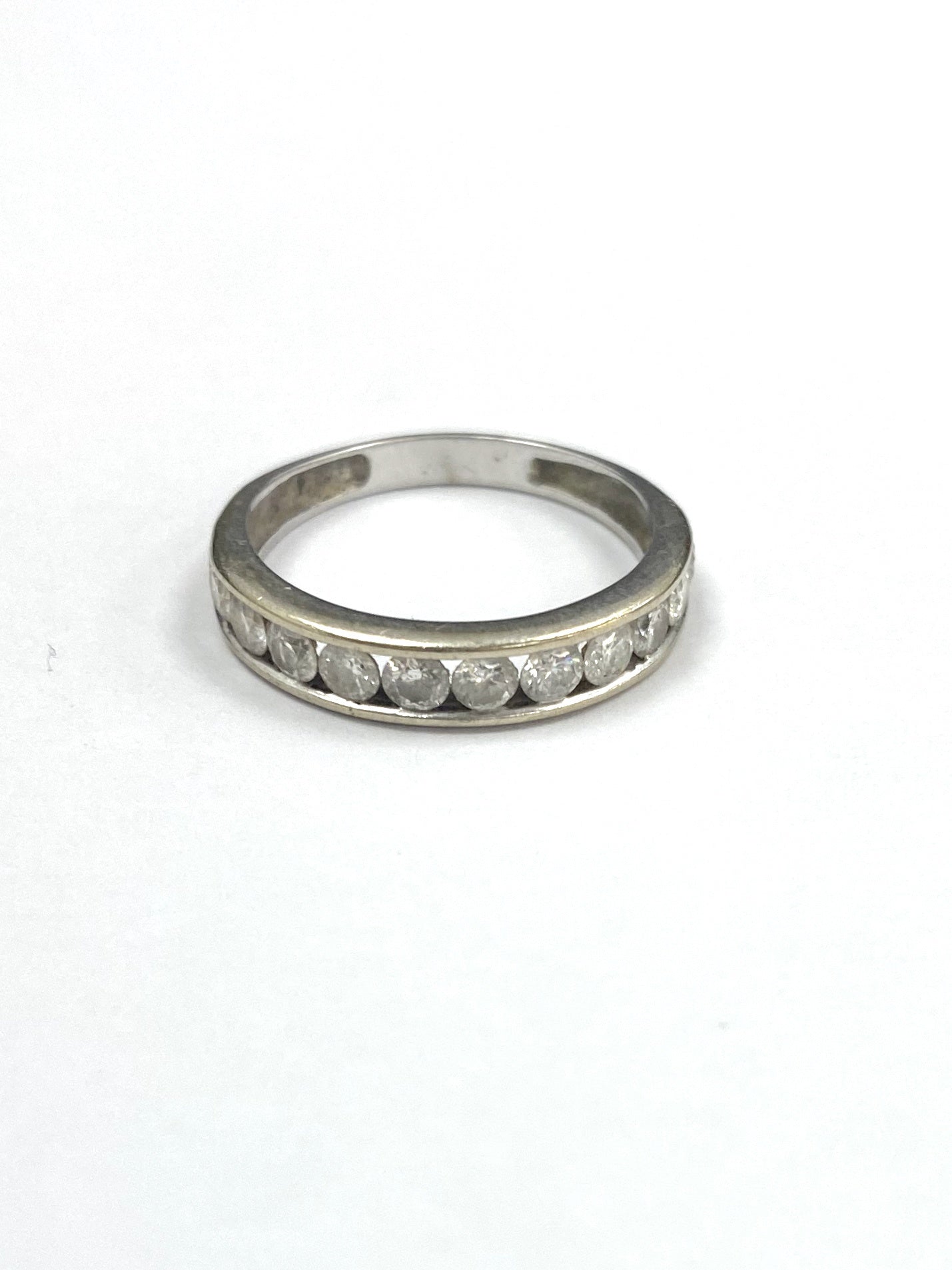 18ct White Gold Eleven Stone 0.60cts Diamond Eternity Ring
