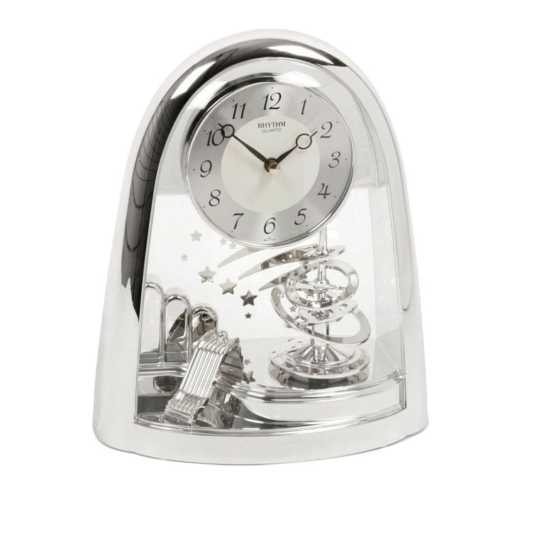 Spiral Mantle Clock - Silver 4SG607WB13