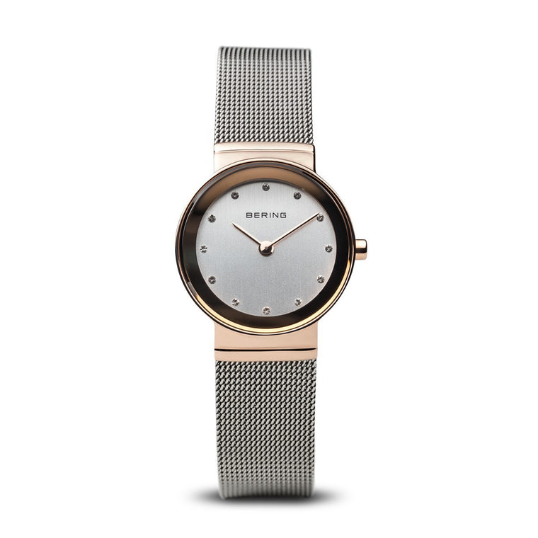 Bering Womens Classic Polished Rose Gold Watch 10126-066