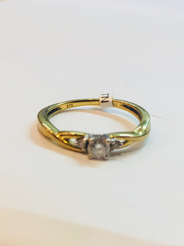 9ct Gold Three Stone 0.20cts Diamond Ring - BROOKE4 - Robert Openshaw Fine Jewellery