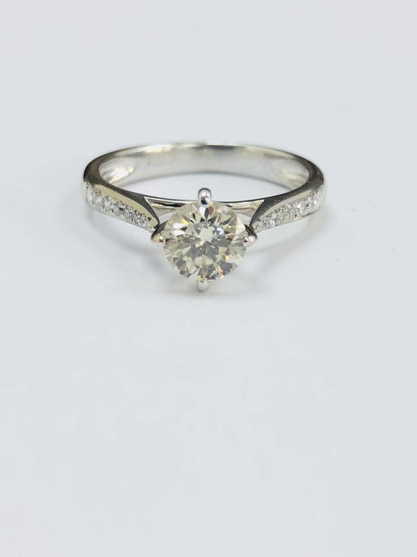 18ct White Gold 0.70cts Solitaire Diamond Ring - LAWLER - Robert Openshaw Fine Jewellery