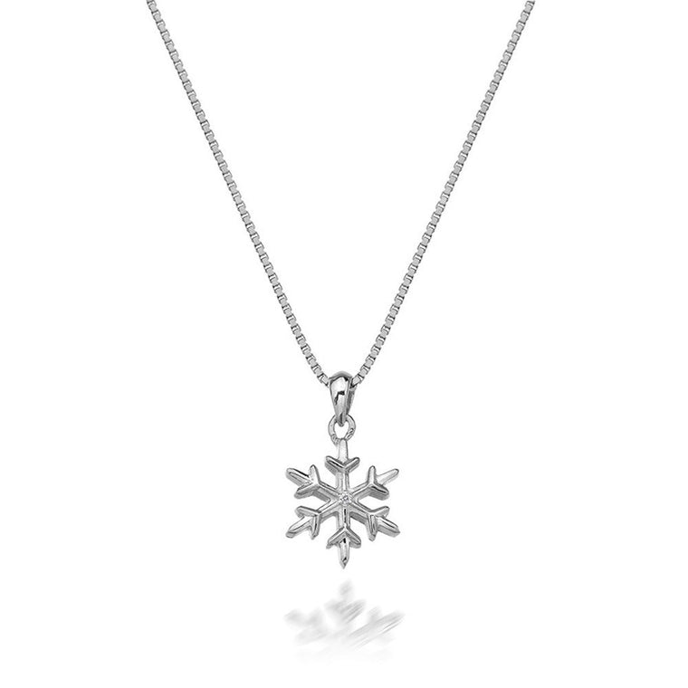 HOT DIAMONDS SILVER SNOWFLAKE PENDANT DP599