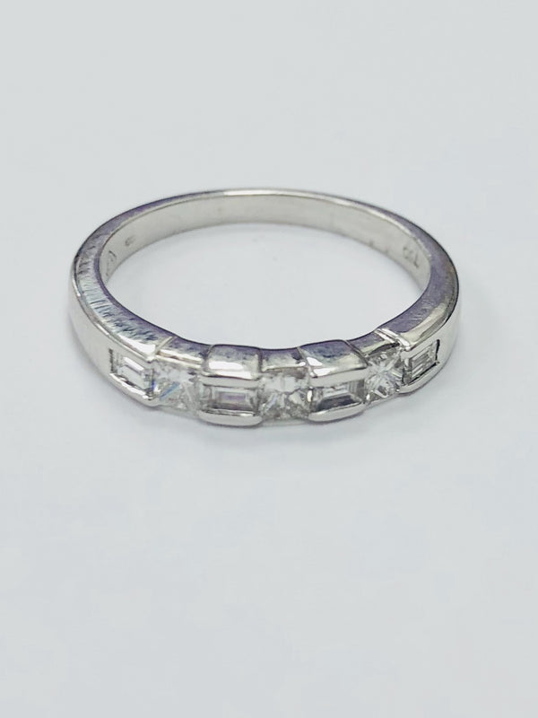 18ct White Gold Severn Stone Eternity Ring CLARKE1 - Robert Openshaw Fine Jewellery