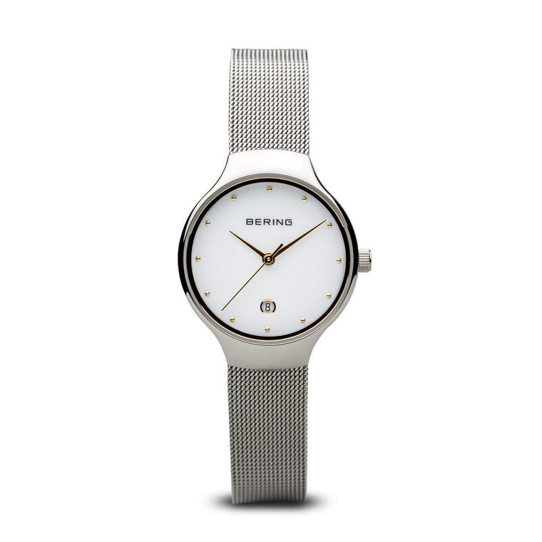 Bering Womens Classic Polished Silver Watch 13326-001