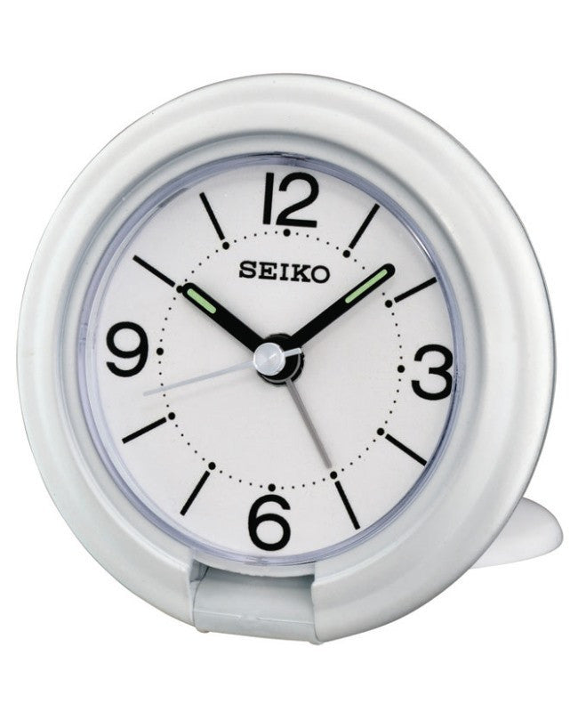 SEIKO WHITE TRAVEL ALARM QHT012W