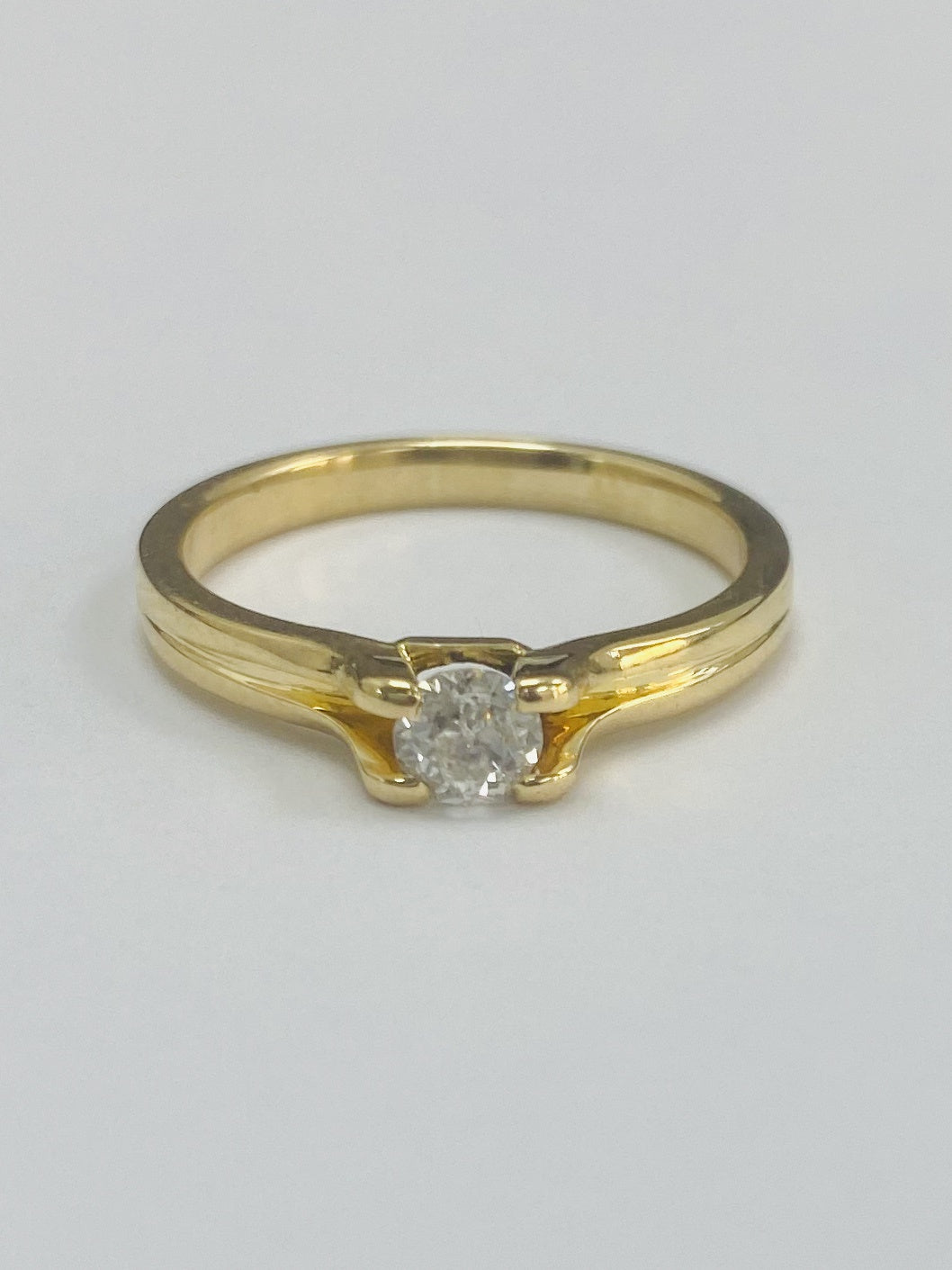 18ct Yellow Gold 0.33cts Diamond Ring