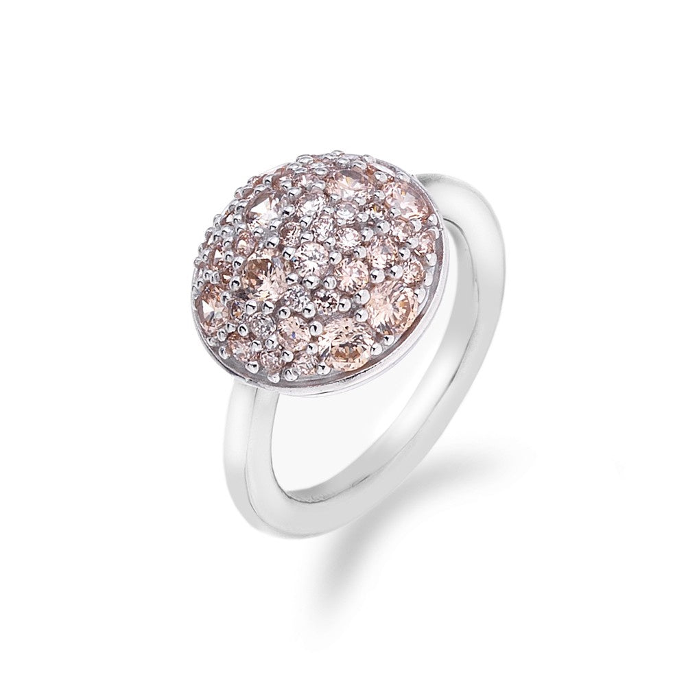 Hot Diamonds Bouquet Champagne Sterling Silver Ring ER009