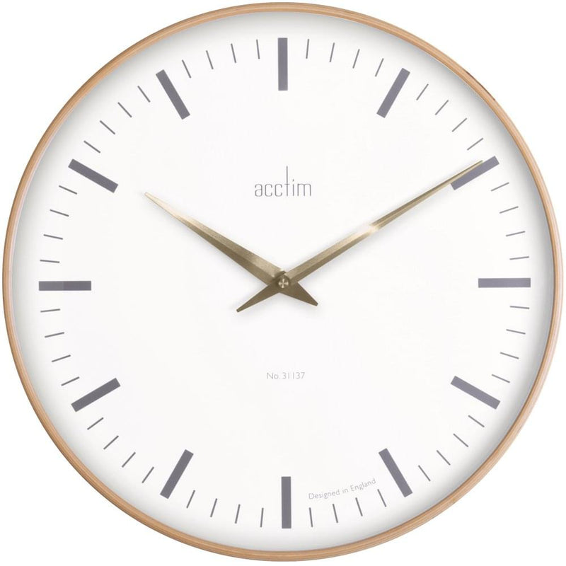Acctim "Bonde XL" 41cm Bent Wood Wall Clock 25001 - Robert Openshaw Fine Jewellery