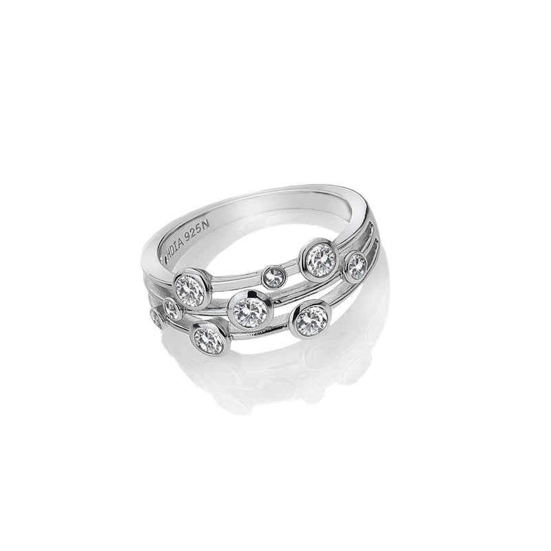 Hot Diamonds Silver Tender Statement Ring DR207
