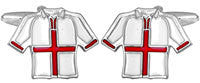 ENGLAND FOOTBALL SHIRT CUFFLINKS 901108 - Robert Openshaw Fine Jewellery