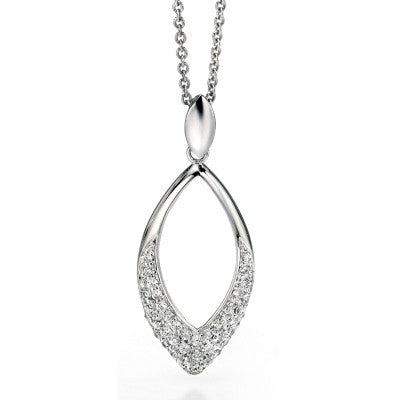 FIORELLI CLEAR CZ PAVE PENDANT P4126C