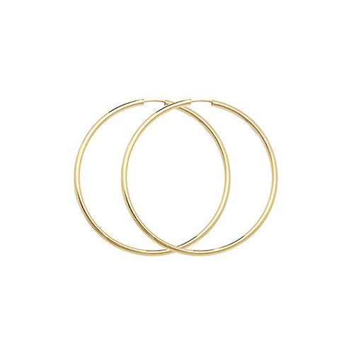 9ct Yellow Gold 22mm Sleepers ES122