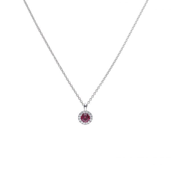 Diamonfire RED Pave Necklace P4625 - Robert Openshaw Fine Jewellery