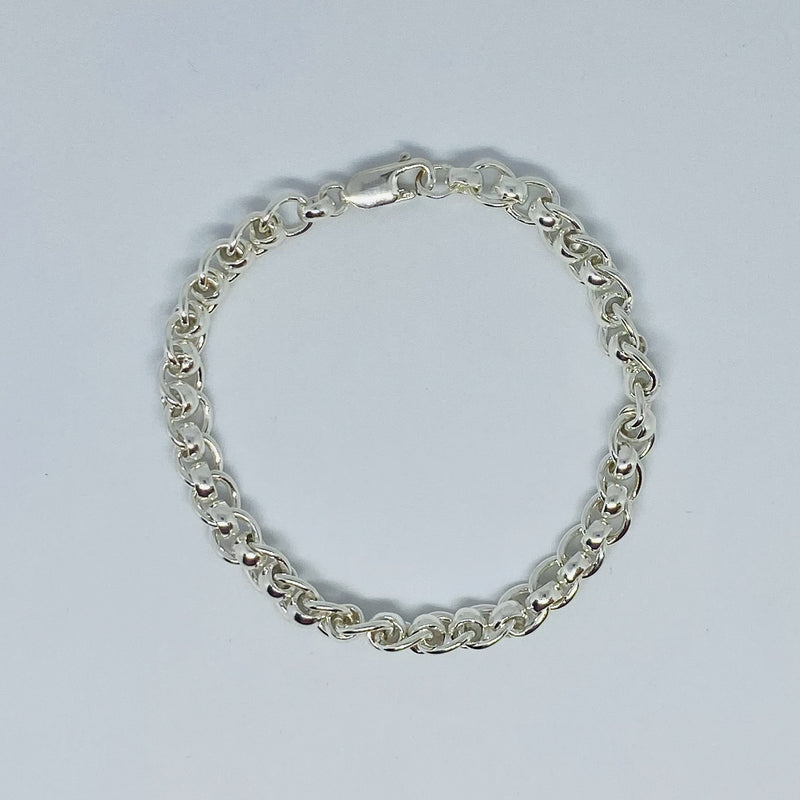 925 Silver Byzantine Bracelet 2815A