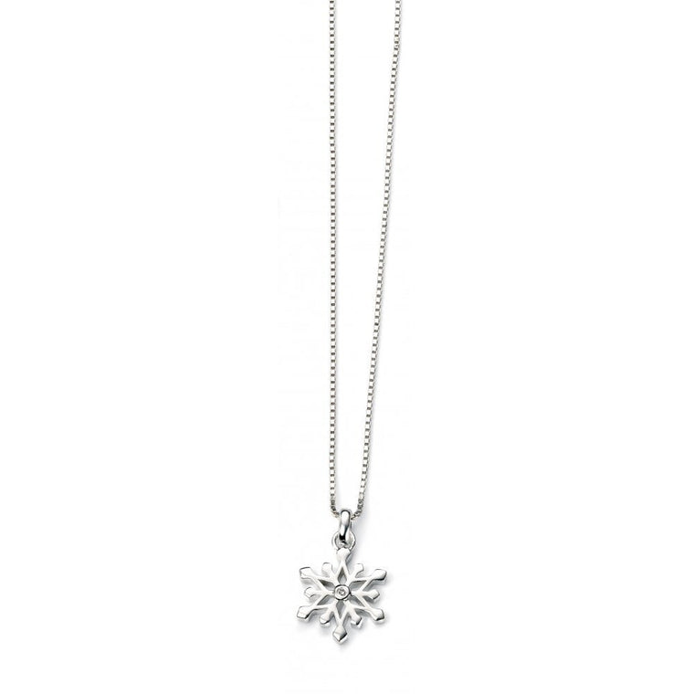 D for DIAMOND CHILDS SNOWFLAKE PENDANT P4185