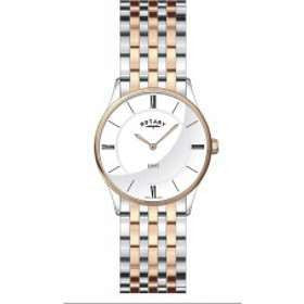 ROTARY LADIES ULTRA SLIM TWO TONE BRACELET WATCH LB08202/01